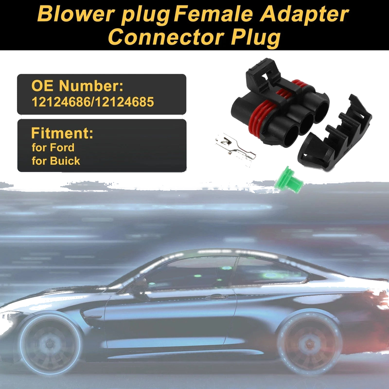 Ford Buick 3 Pins Connector Plug Adapter