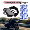 Motorcycle Riding Goggles Grey Lens White Frame PC Cycling Sunglasses