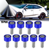 Honda Acura 9 x M8x1.25 Exhaust Header Washers Bolts Blue