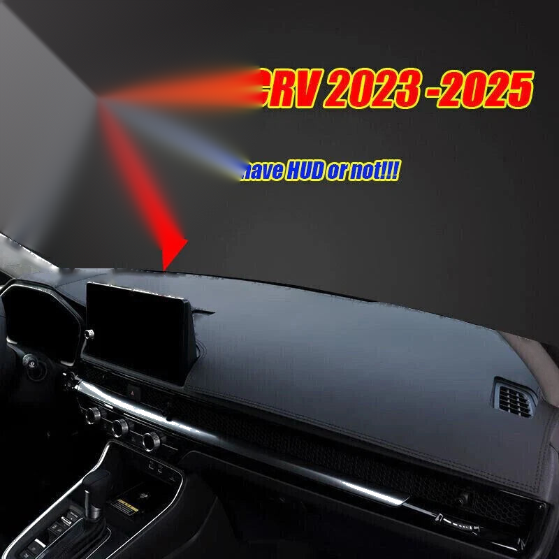 Honda CR-V Black Leather Dashboard Cover Dash Protector Pad Mat (2023–2025)