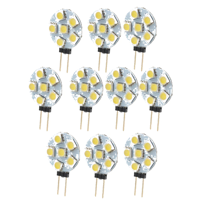 Car 10 x DC12V G4 5050 SMD 6 LED Bulb Lamp