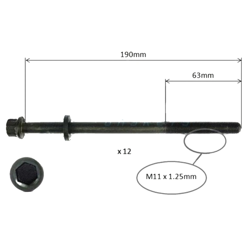 Subaru Impreza GC / GF 1.8L EJ18 Cylinder Head Bolt Set (1993-1996)