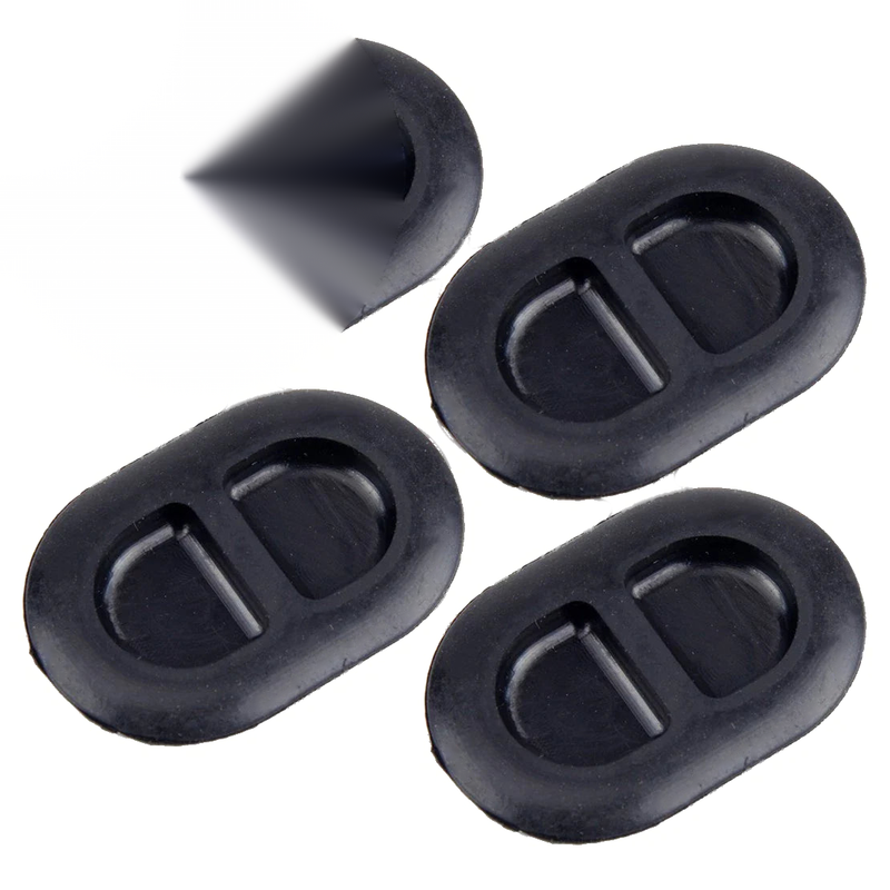 Jeep Wrangler JK JL 4 x Oval Rubber Body Plug Footwell (2014-2018)