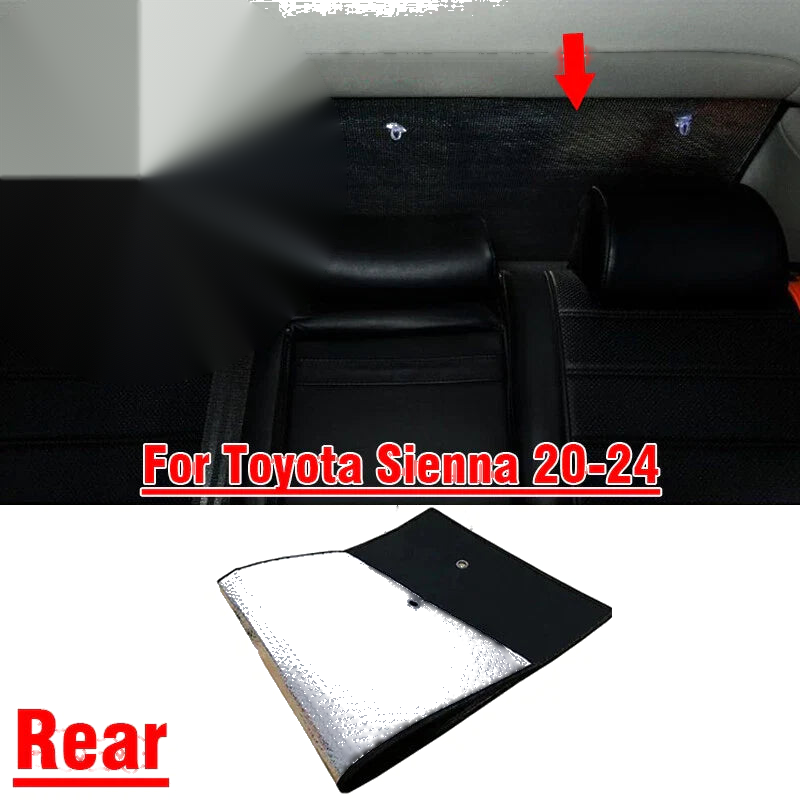 Toyota Sienna Rear Windshield Privacy Thick Sunshade Cover (2020–2024)