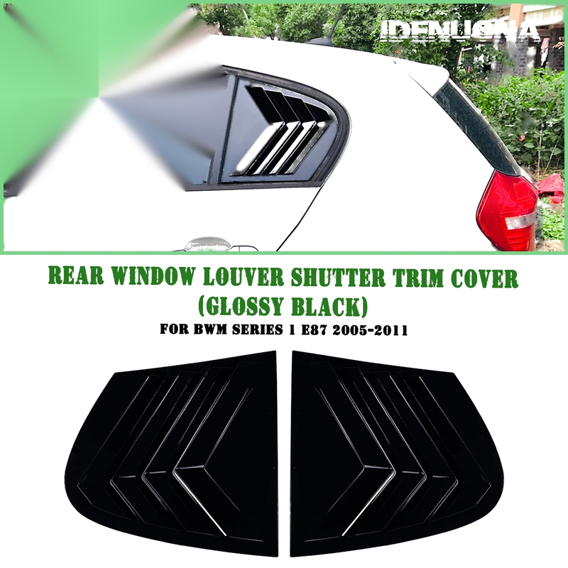 BMW 1 Series E87 Rear Window Side Louver Cover (2005-2011)