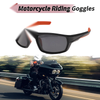 Motorcycle Riding Goggles Grey Lens Black Frame Tri-acetel Cellulose