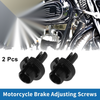Motorcycle Brake Lever Barrel Adjusters Screws M8 Black 2 x