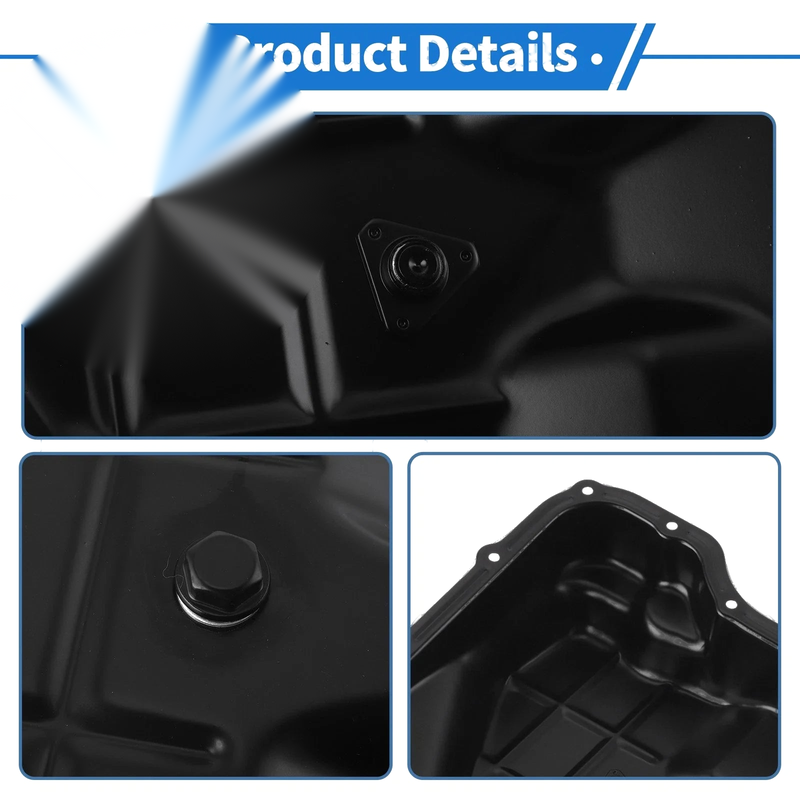 Jeep Grand Cherokee Aluminum Alloy Black Engine Oil Pan (2010-2013)