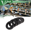 Oil Seal 38x65x12mm NBR Rubber Black High-Pressure 5 Pcs