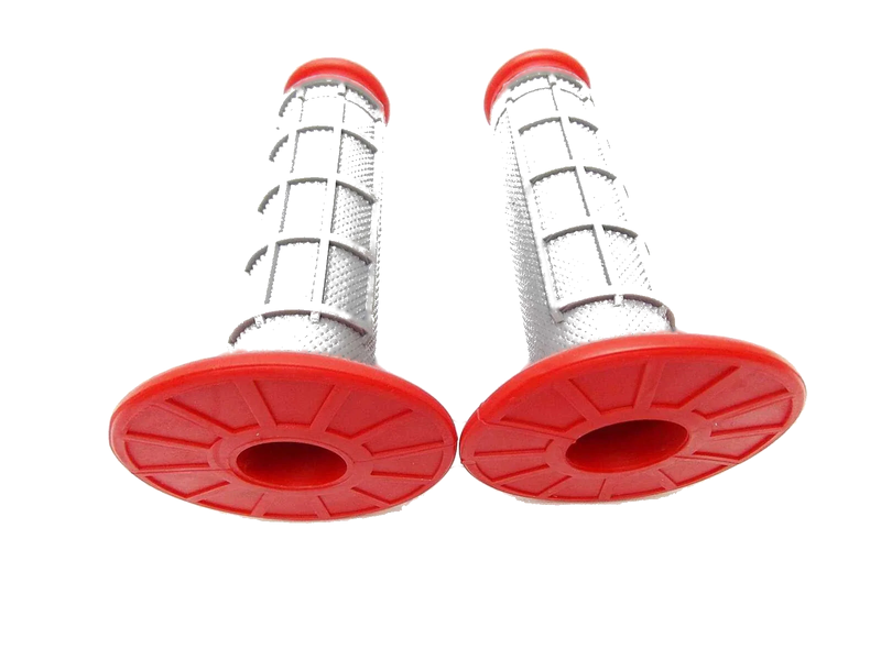 Suzuki RM370 Red Grey Hand Grip Set