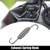 Motorcycles Exhaust Pipe Spring Hook 65mm 2.56" Stainless Steel Silver Tone