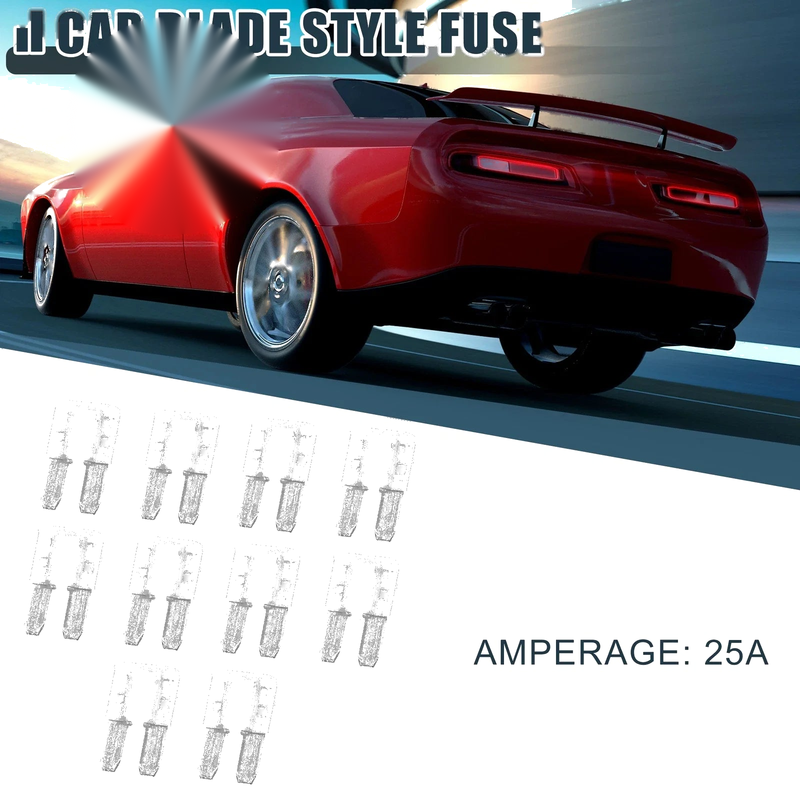 Boat Truck RV Camper Motorcycle Fuse / 25pcs 25A / Car Mini Blade Fuse