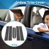 Ford Ranger Carbon Fiber 6pcs Door Pillar Window Trim (2019-2023)