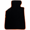 BMW 2 Series F45 Active Tourer 2014-2023, Orange Trim Black Floor Mats