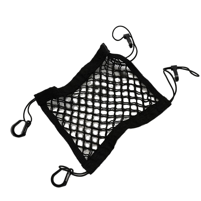 2 x Motorcycle Cargo Net Tool Accessory Car Hook Hold Bag Mesh Plastic Hooks