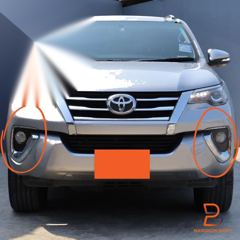 Toyota Fortuner AN150 AN160 2016-2019 Fog Lamp Spot Light Set