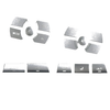 Jaguar XF 15 x Silver Air Conditioning Button Cover Trim (2008-2015)