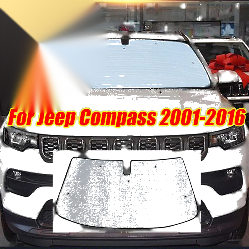 Jeep Compass Front Windshield Custom Sunshade UV Block Cover (2011–2016)