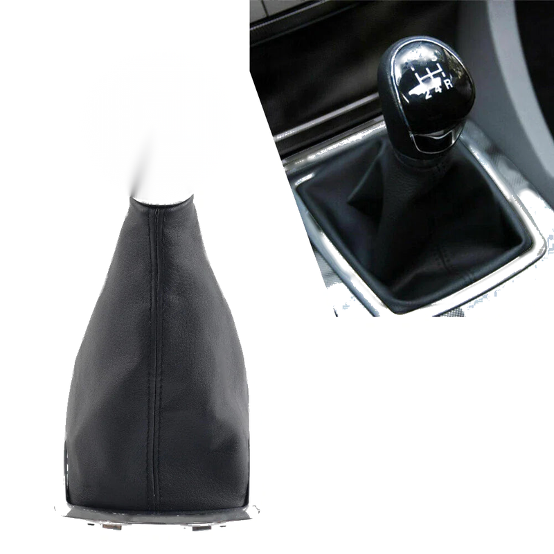 Ford Focus 1x Shift Gear Knob 5 Speed Leather Boot (2005-2012)