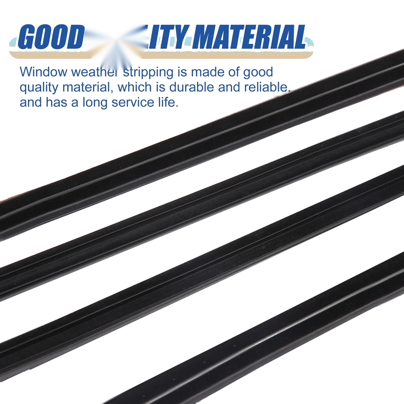 Honda Civic Sedan 4 x Window Seal Weatherstrip Trim (2016-2019)