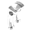 Harley Softail Fatboy Dyna Low Rider Chrome 4" Handlebar Riser 1.25" Bar