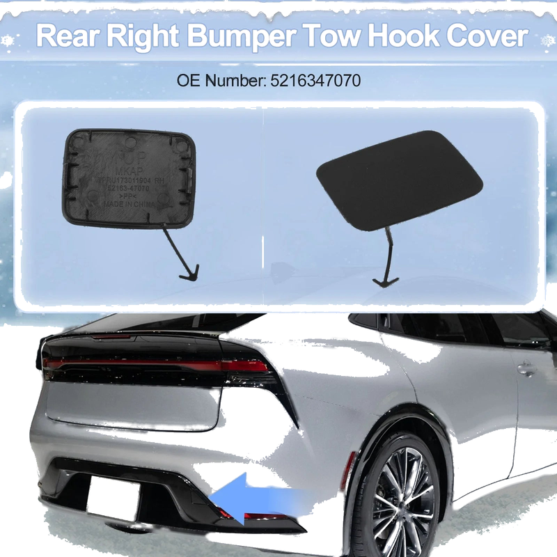 Toyota Prius Prime Right Rear Tow Hook Cover (2017-2021)