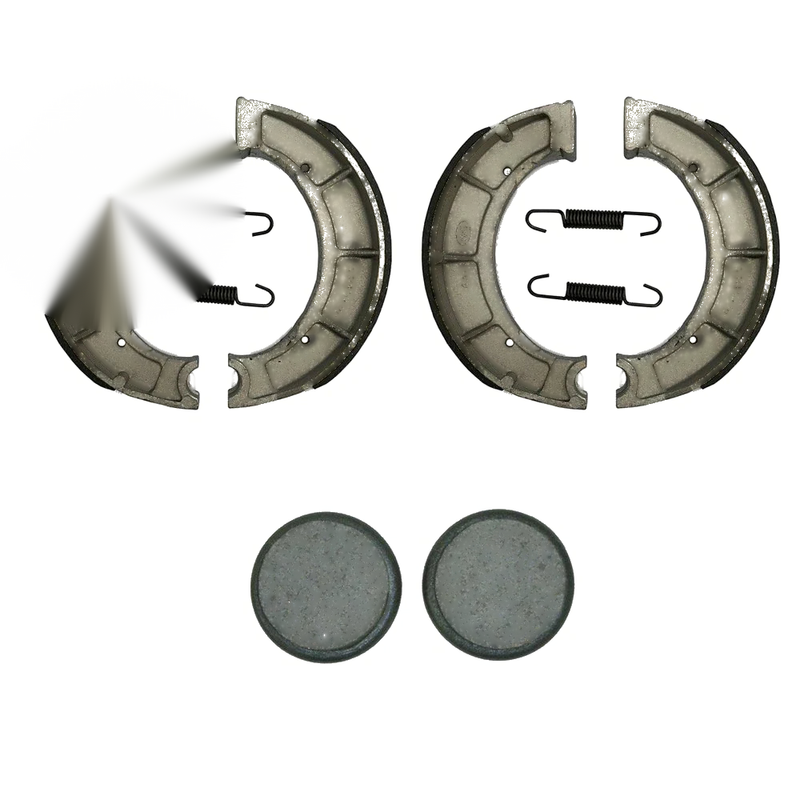 Yamaha Moto-4 2 x Front Brake Shoes & Rear Brake Pads (1989–1995)