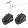 Harley Softail (2008-2017) Black / Chrome 2 x Rear Axle Cover Swingarm Caps