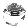 Bike Chrome Black Dial Handlebar Glow-Watch Clock (Fits Most Bikes)