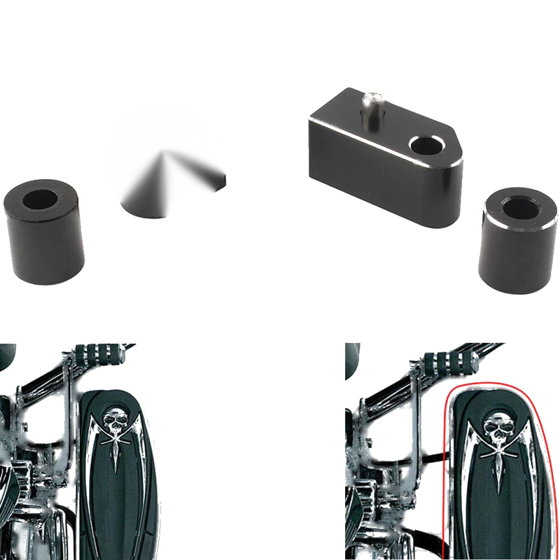 Harley Touring Road King 1" Driver Floorboard Spacer Extension (2009-2023)