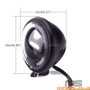 Honda Harley BMW Chopper Retro Round LED Headlight w/DRL