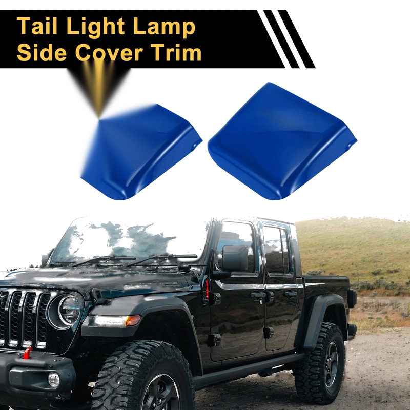 Jeep Wrangler JL JLU (2018-2024) Blue Tail Light Side Cover Trim