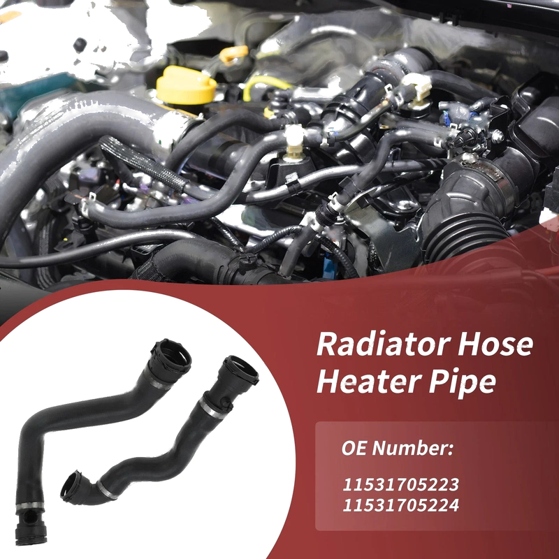 BMW 530i 525i Engine Upper & Lower Radiator Coolant Hose Set (2001-2003)