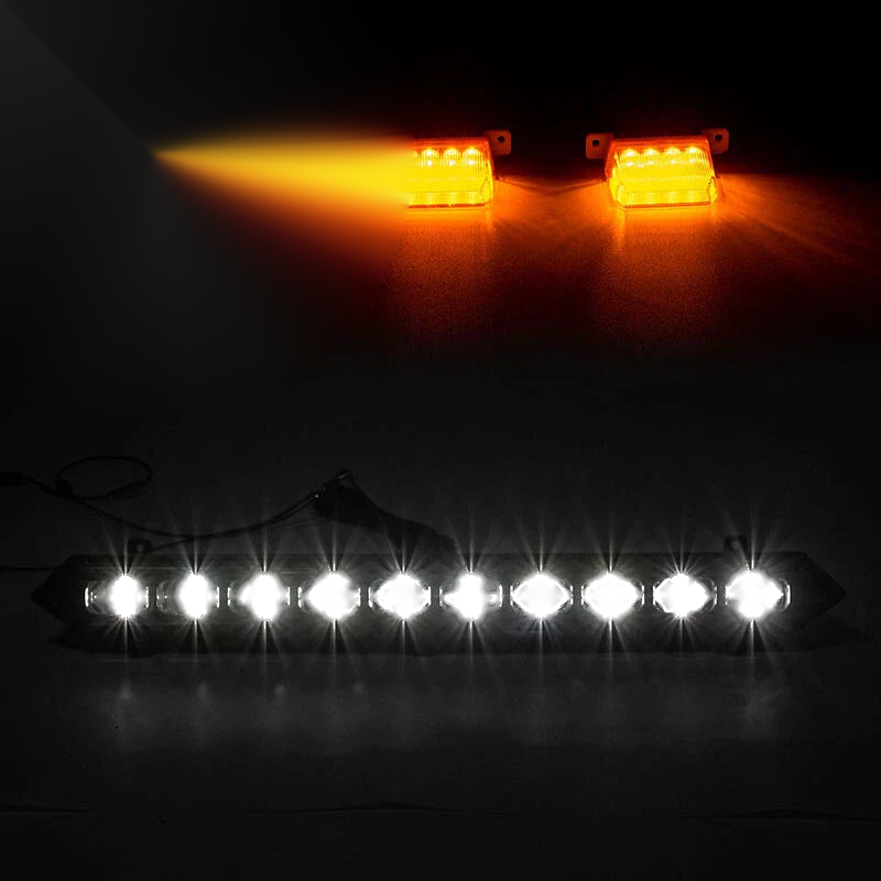 Toyota Tundra PRO LED Grille Lights & 3 Amber Lamps (2022-2023)