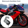 L-Shape Motorcycle Hanging Hook 1 x Titanium Tone Black 60mm Length