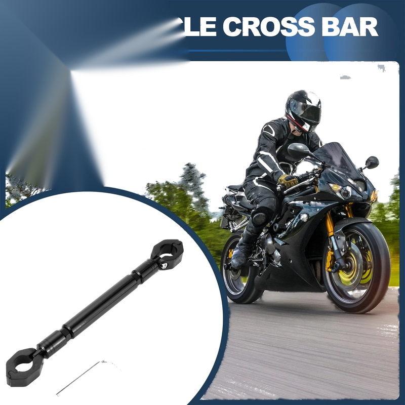 Motorcycle Handlebar Black Cross Bar Handlebars 31cm/12.20in