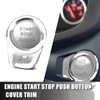 BMW Silver Tone Start Stop Button Cover Sticker