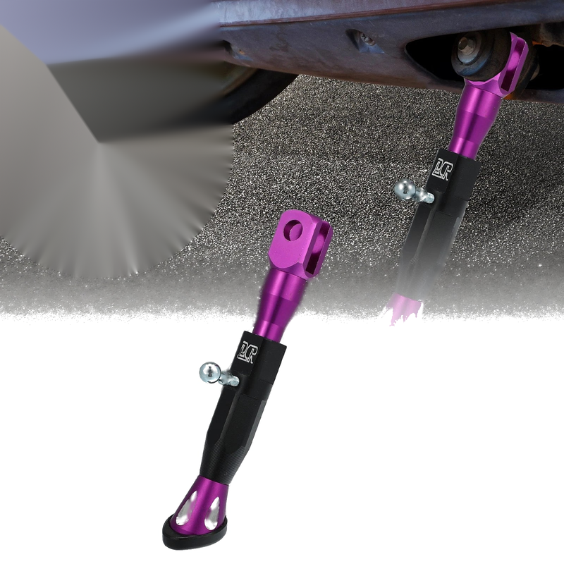 Universal Motorcycle Kickstand Side Support Purple