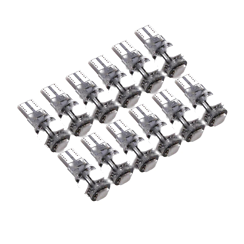 Car 12 x T10 Green LED Wedge Light Bulbs (W5W 194 168 2825 158 192)