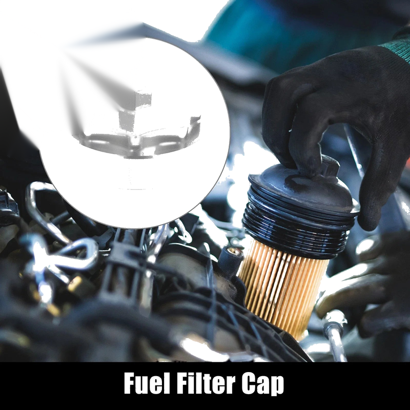 Dodge Ram 2500-3500 Fuel Filter Housing Cap Cover - Silver (2010-2020)