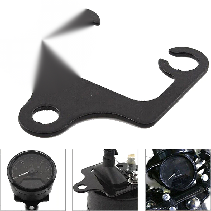 Universal Motorcycle Tachometer Speedometer Gauge Mount Bracket Holder Kit
