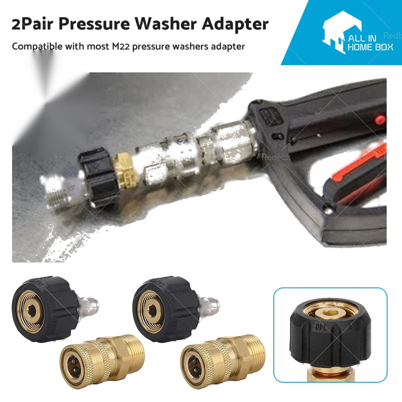 M22-14 Pressure Washer Adapter 1/4" Quick Connect Coupler