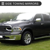 Dodge Ram 1500 with Turn Signal Light Silver Tone 2 x Tow Mirrors (2009-2018)