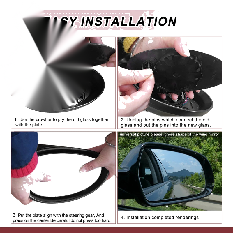 Dodge RAM 1500 2500 Heated Right Passenger Side Mirror Glass (2019-2023)