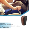 Toyota Land Cruiser Gear Shift Knob Red Wood Pattern