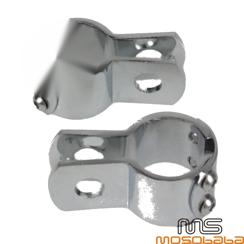 Harley Honda Highway Foot Pegs Mount Clamps 1-1/4"