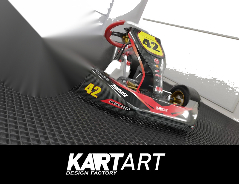 KG 508 Kart Art Thunder Style Graphics Decals Sticker Kit