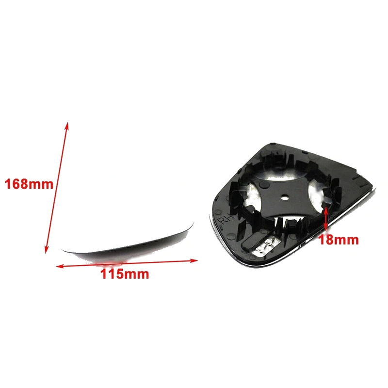 Tesla Model 3 Left Rearview Mirror Glass (2017-2021)