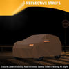 Acura MDX Orange Cotton with Zipper Car Cover Waterproof All Weather