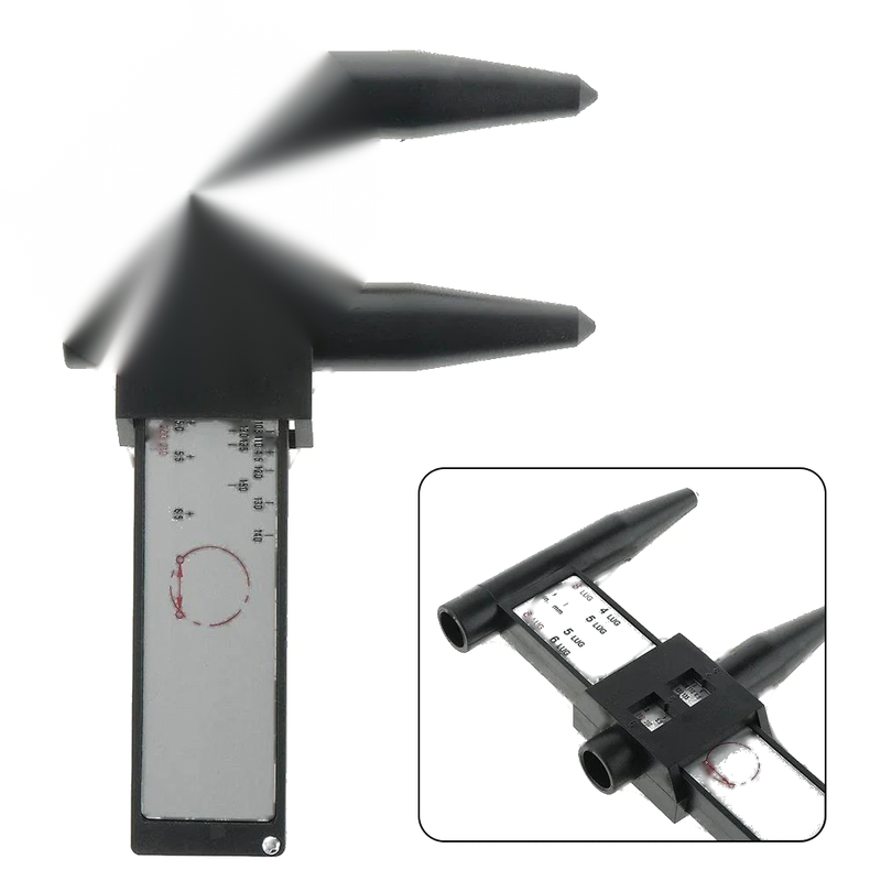 Wheel Pattern Gauge Tool Car PCD Ruler 4 5 6 8 Lug Automotive Tool